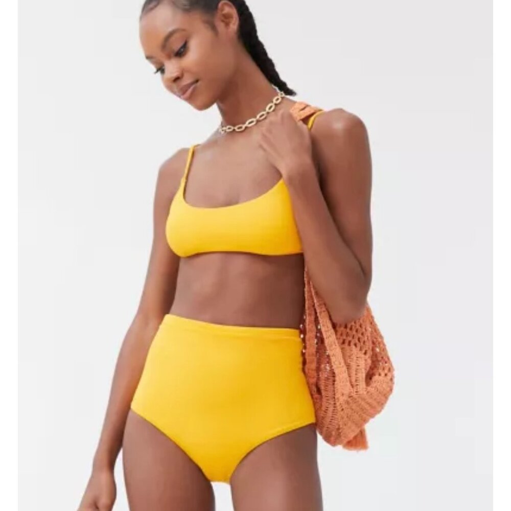 NWT Out From Under Jaime High-Waisted Bikini Bottom Sz S